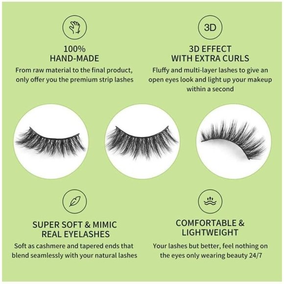 NEW 6 Piece False Eyelashes - Picture 5 of 5